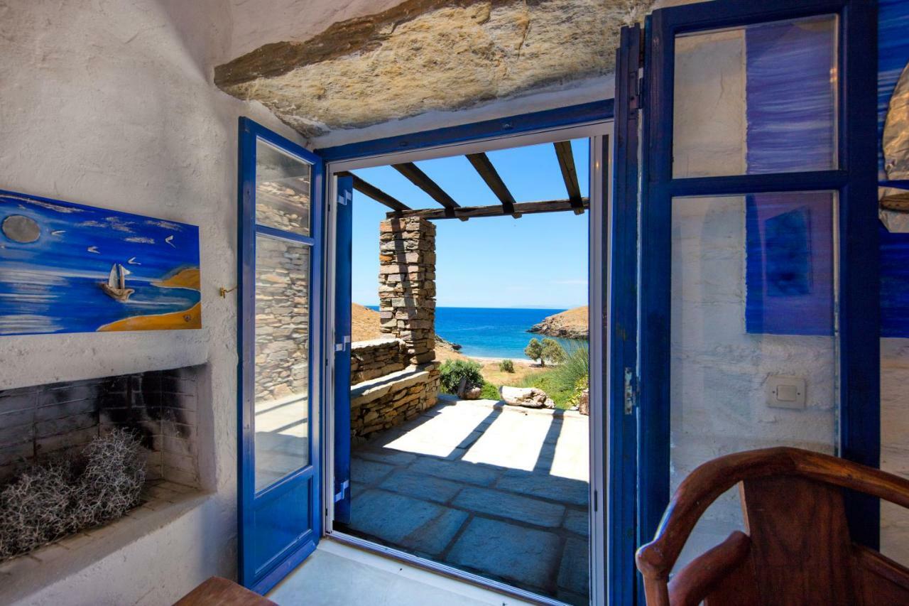 Amelia Beachfront Villa Korissia  Buitenkant foto